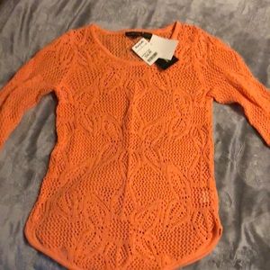 NWT- orange knit sweater